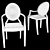 Transparent Louis Ghost Chair 2017 3D model small image 5