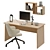 Modern Home Office Furniture Set 3D model small image 2