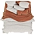 Tufted Iris Natural Quilt Cover 3D model small image 3