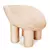 Sleek Roly-Poly Fiberglass Armchair 3D model small image 2