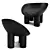 Sleek Roly-Poly Fiberglass Armchair 3D model small image 5