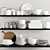 Title: Kitchen Shelf Décor Set 3D model small image 1