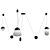 Globe Cluster Pendant Light 3D model small image 1