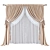 Russian-English Curtains Polys 318150 Verts 331324 3D model small image 1