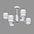 Eurosvet 70127/6 Arcada Loft Ceiling Light 3D model small image 2