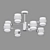 Eurosvet Arcada Ceiling Light 8-Lamp 3D model small image 2