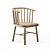  Rustic Rattan Ash Wood Chair 3D model small image 2