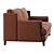 Modern Chic Polo Sofa Club 3D model small image 3