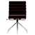 Luxurious Chocolate Faux Mohair Seat 3D model small image 2