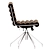 Luxurious Chocolate Faux Mohair Seat 3D model small image 3