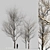 Winter Wonderland Trees Set 3D model small image 20