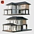 Modern Concrete-Plank House Project 3D model small image 7