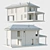 Modern Concrete-Plank House Project 3D model small image 10