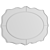 Elegant Oval Beveled Black Mirror 3D model small image 2
