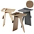 Sleek Argus Side Table, Chic 3D model small image 1