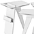 Sleek Argus Side Table, Chic 3D model small image 6