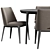 Round Modern Furniture Set: Chair & Table 3D model small image 4