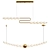 Contemporary Copper LED Chandelier - 120x120 cm 3D model small image 2