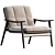 Minotti Fynn Saddle Easy Chair 3D model small image 2