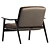 Minotti Fynn Saddle Easy Chair 3D model small image 3