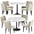  Elegance Dining Set Collection 3D model small image 2