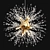 Elegant Rosalia Metal Glass Lamp 3D model small image 1