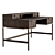 Oak Texture Writing Desk 3D model small image 3