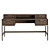 Oak Texture Writing Desk 3D model small image 4