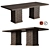 Oak Textures Dining Table 3D model small image 1