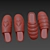  Cozy Polygon Slippers 3D model small image 6