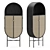 Retro Oval Cabinet by HK Living 3D model small image 1