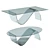 Modern Alissa Coffee Table 3D model small image 1