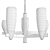 Modern Houston 5-Lamp Fixture 3D model small image 2