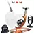 Modern Fitness Equipment with Accessories 3D model small image 1