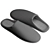 Cozy Geometric House Slippers 3D model small image 4