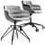 Stylish Flow Slim Chair 3D model small image 1