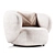 Sleek Swell Armchair Design 3D model small image 1