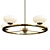Elegant 6-Light Pim Chandelier 3D model small image 1
