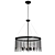 Sleek Modern Round Chandelier Pendulum 3D model small image 1