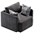 Modern Enfield Armchair Design 3D model small image 4