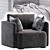 Modern Enfield Armchair Design 3D model small image 6