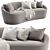 Elegant Luna Sofa, 2014 Version 3D model small image 1