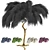 Luxury Ostrich Feather Lamp 3D model small image 1