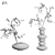 Creative Flower 3D Model Kit 3D model small image 6