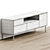 Modern White TV Stand 3D model small image 3