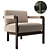 Giorgetti Montgomery Accent Chair 3D model small image 1