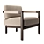 Giorgetti Montgomery Accent Chair 3D model small image 3