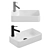 Modern White Ceramic Countertop Basin 3D model small image 1