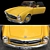 Retro Mercedes 280SL Rigged Model 3D model small image 5