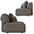 Sancal DUO Sofa: Modern 3-Piece 3D model small image 3